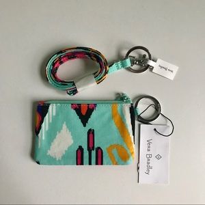 Vera Bradley Pueblo Zip ID Lanyard Set